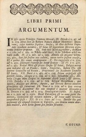 T. Lucretii Cari De Rerum Natura : Libri Sex