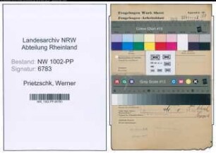 Entnazifizierung Werner Prietzschk , geb. 14.07.1905 (Referent)