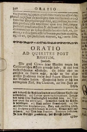 Oratio Ad Quirites Post Reditum.
