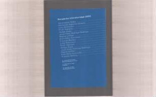 Entwurf "Bergische Literatur 2002"