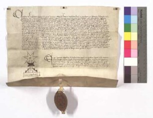 Propst Conrad von Huchelheim bestätigt einen Vertrag zwischen dem Kloster Maulbronn und dem Pfarrer von Hohenhaslach wegen des Zehnten und Neugereuts.