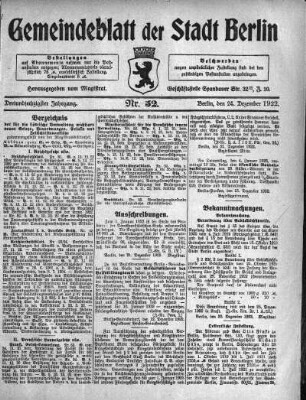 1922,52: Nr. 52, 24. Dezember 1922