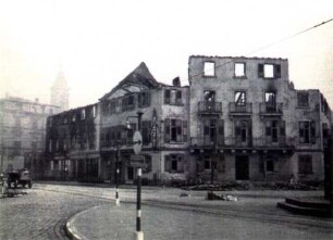 Zerstörungen Zweiter Weltkrieg. Rondellplatz