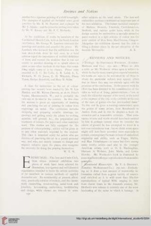 Reviews and Notices