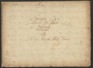 Konzerte; cemb, strings, bc; A-Dur