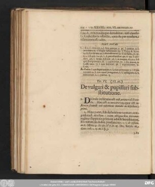Tit. VI. (VI. 26.) De vulgari & pupillari substitutione.