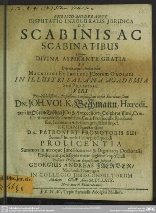 De scabinis ac scabinatibus