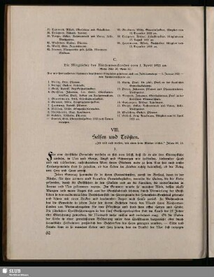 VIII. Helfen und Tröste