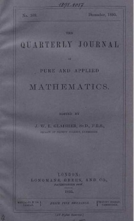 No. 109. December, 1895.