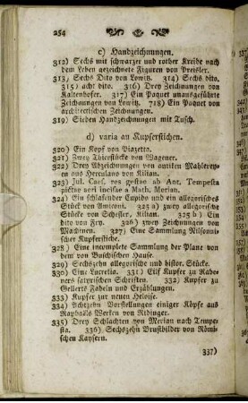 Varia an Kupferstichen