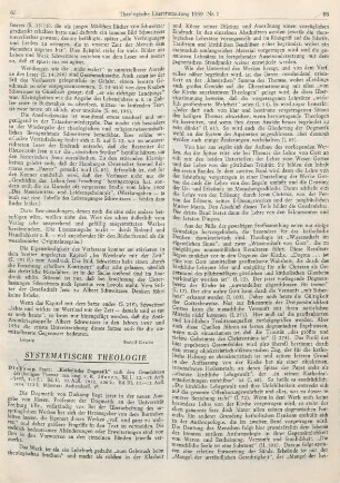 65-67 [Rezension] Diekamp, Franz, Katholische Dogmatik