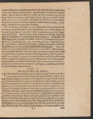 Caput V. De Iniuriantium Poena.
