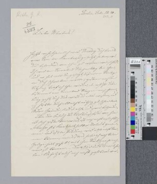 Brief an Joachim Friedrich Martens