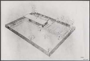 Studienarbeit bei Mies van der Rohe, 1933 (Foto)