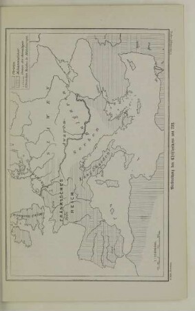 Verbreitung des Christentums um 732