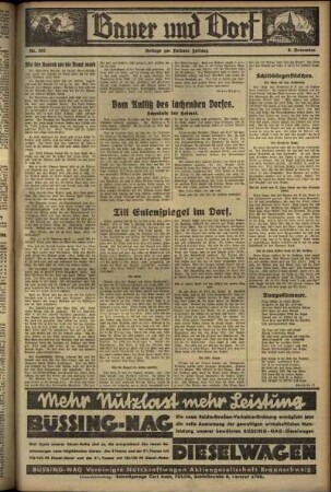 Zweite Ausgabe vom Freitag, den 09. November 1934.
