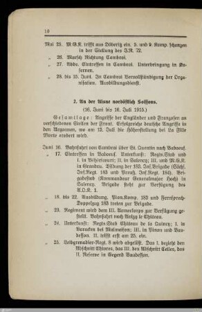 2. An der Aisne nordöstlich Soissons