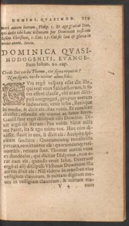 Dominica Quasimodogeniti ...