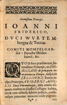 Consultatio de principatu inter provincias Europae
