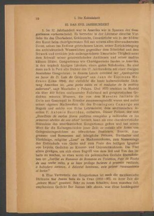 III. Das XVII. Jahrhundert