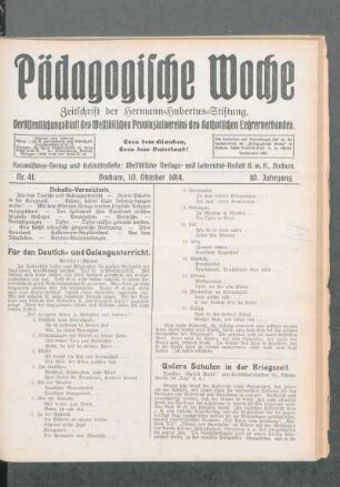 Unsere Schulen in der Kriegszeit