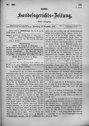 No. 50. 31. Dezember 1878