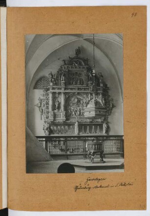 St. Nicolaus, Gardelegen: Ansicht Orgel (aus: Skizzen- und Fotoalbum 29)