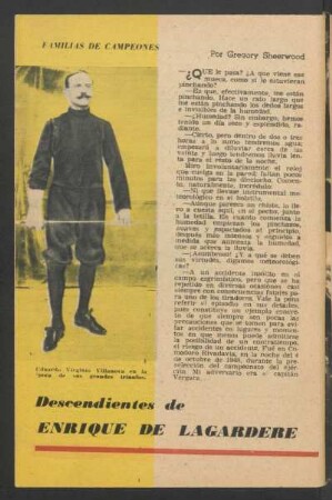 Descendientes de Enrique de Lagardere : Familias de campeones