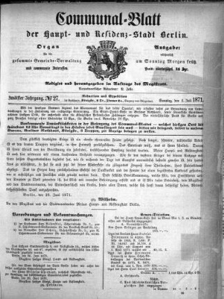 1871,27: No. 27, 2. Juli 1871