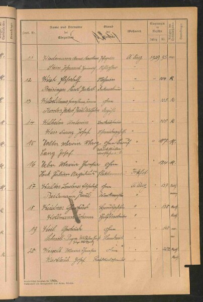 Standesamtsbuch der Stadt Aschaffenburg: Register Eheschließungen 1927 - 1929
