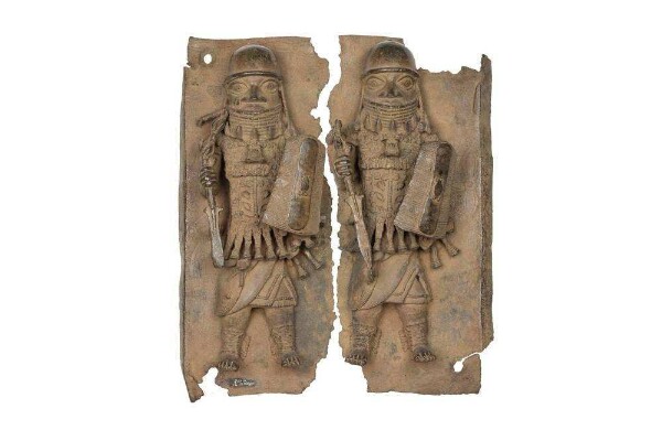 Relief plate: Two high military leaders