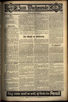Zweite Ausgabe vom Sonntag, den 03. März 1935.