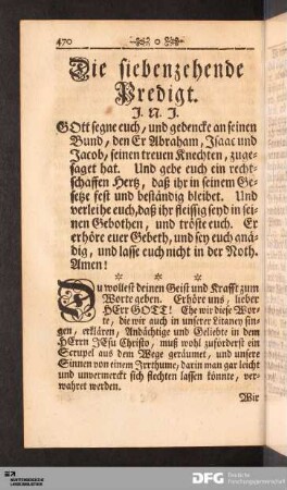 Die siebenzehende Predigt.