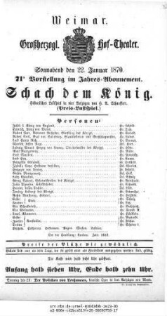 Schach dem König