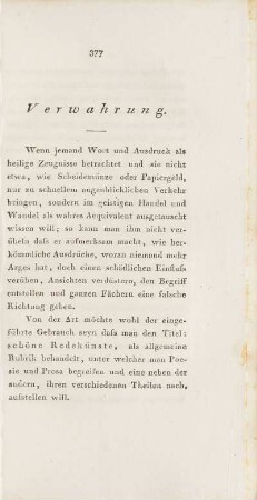 Verwahrung