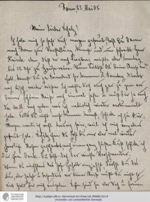 Brief vom 23.05.1905