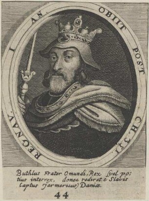 Bildnis des Buthlus, König der Dänen