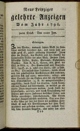 50tes Stück. Den 20ten Jun.
