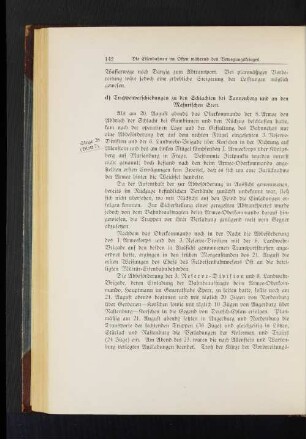 d) Truppenverschiebungen zu den Schlachten bei Tannenberg und an den Masurischen Seen.