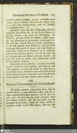 LXI. Etwas zur Naturgeschichte des Leibeigenthums