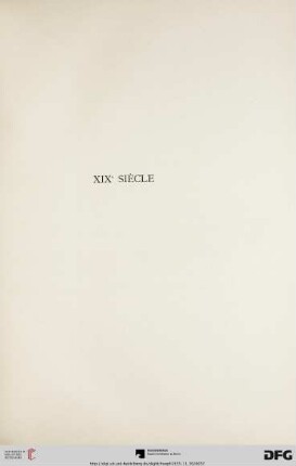 XIX Siècle (Nr. 117-151)
