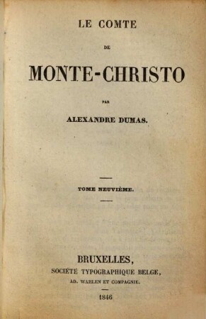 Le comte de Monte-Christo, 9