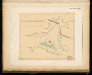 Gefallenendenkmal, Mühlhausen Monatskonkurrenz August 1878: Lageplan