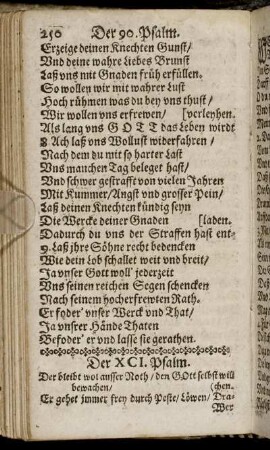 Der XCI. Psalm. - Der CV. Psalm.