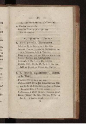 VI. Motten. (Tinea.)