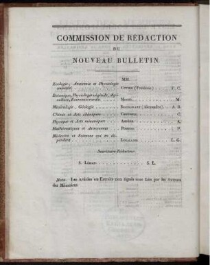 Commission de Rédaction du Nouveau Bulletin