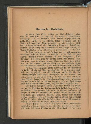 Vorrede der Verfasserin.