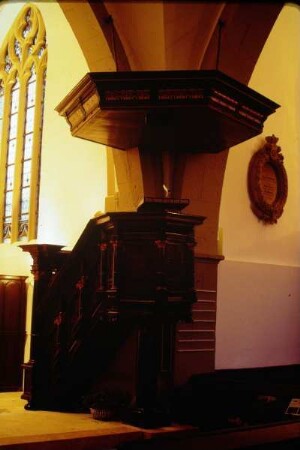 Marktkirche, Detmold, Innenansicht, Detail; farbig