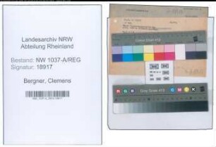 Entnazifizierung Clemens Bergner , geb. 00.00.0000 ()
