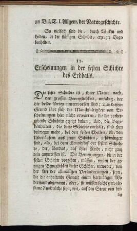 12. Erscheinungen in der festen Schichte des Erdballs